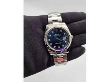 Rolex Datejust 41 blue Diamond Full Set -neu- LISTENPREIS