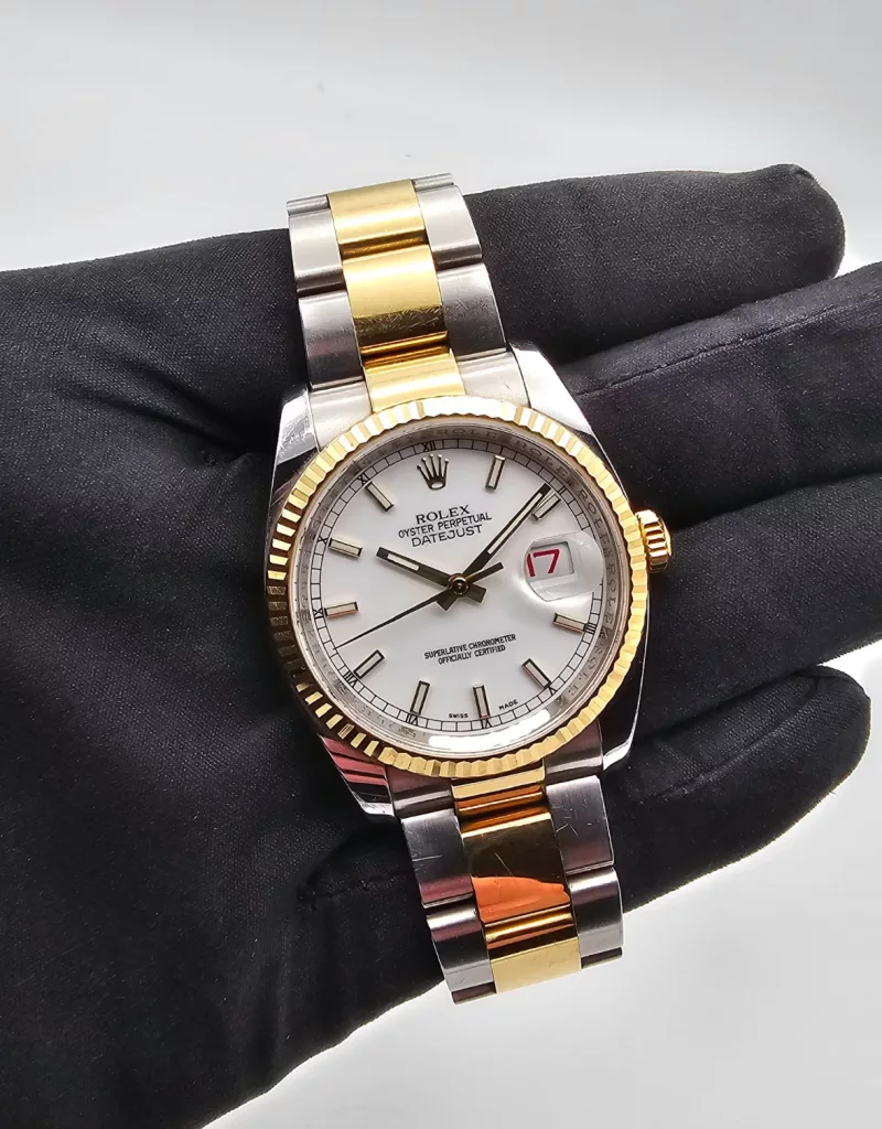 Rolex Datejust 36 Stahl/Gold Roulette Date Ref. 116233 Full Set
