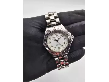 Breitling Colt Automatik 38mm white Dial Ref. A17035 Full Set