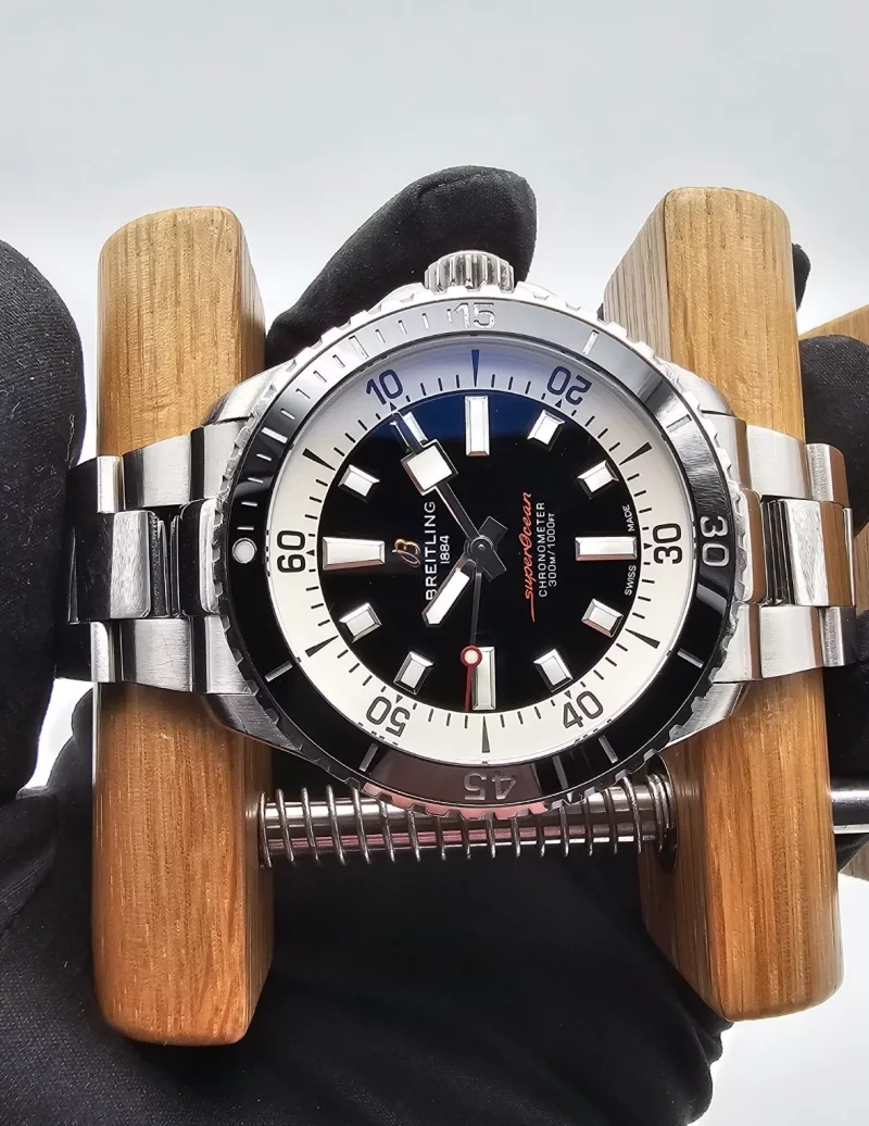 Breitling SuperOcean 42 black Full Set 2025 Stahl + Kautschuk