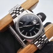 Rolex Datejust 36mm Ref. 16030 black Dial Jubilee Full Set