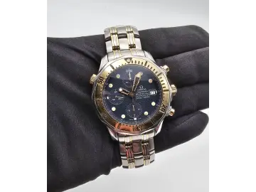 Omega Seamaster Diver 300m Stahl/Gold blue 18k -very rare-