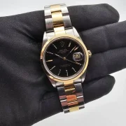 Rolex Oyster Perpetual Date 18k Stahl/Gold No Holes Full Set LC100