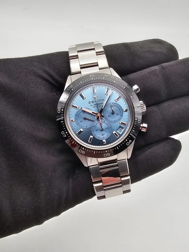 Zenith Chronomaster Sport Yoshida Ice Blue 41mm Full Set