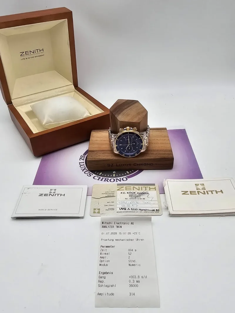 Zenith El Primero Rainbow 18k Stahl/Gold 40mm Full Set