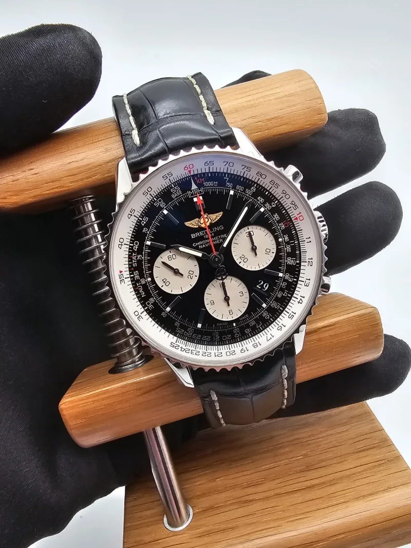 Breitling Navitimer 01 43mm Croco + Faltschließe Full Set