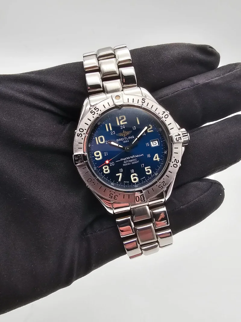 Breitling SuperOcean Automatic blue Ref. A17040 mit Papieren