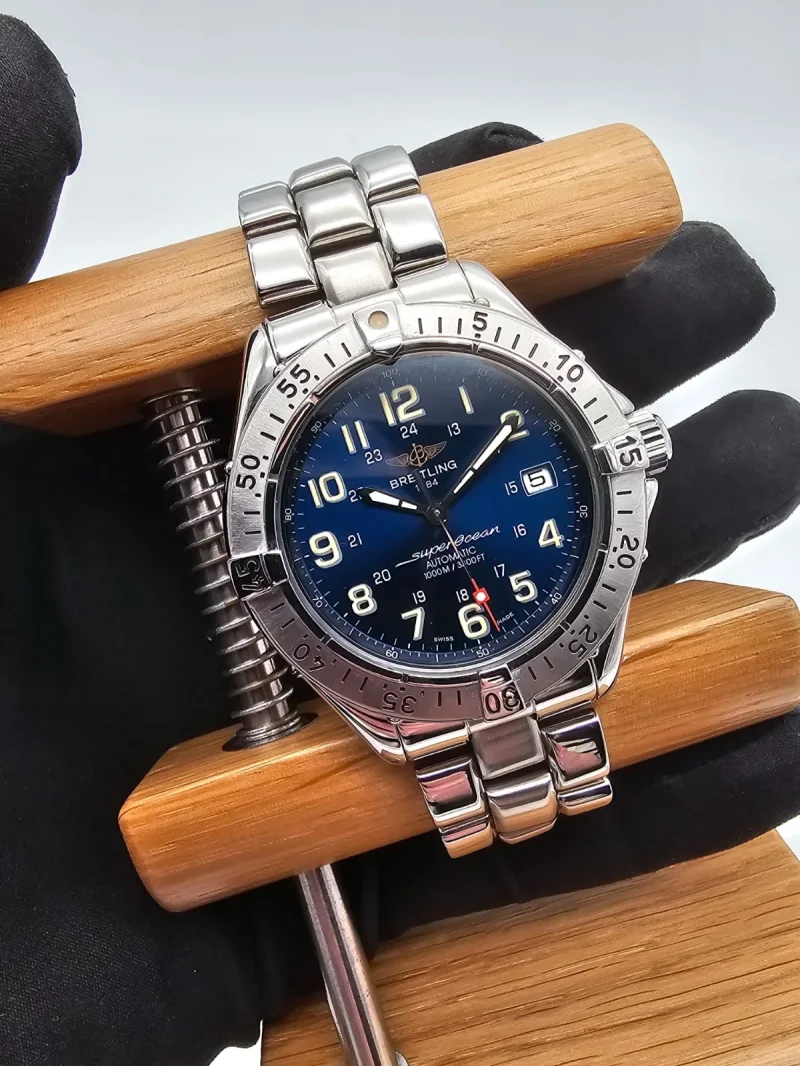 Breitling SuperOcean Automatic blue Ref. A17040 mit Papieren
