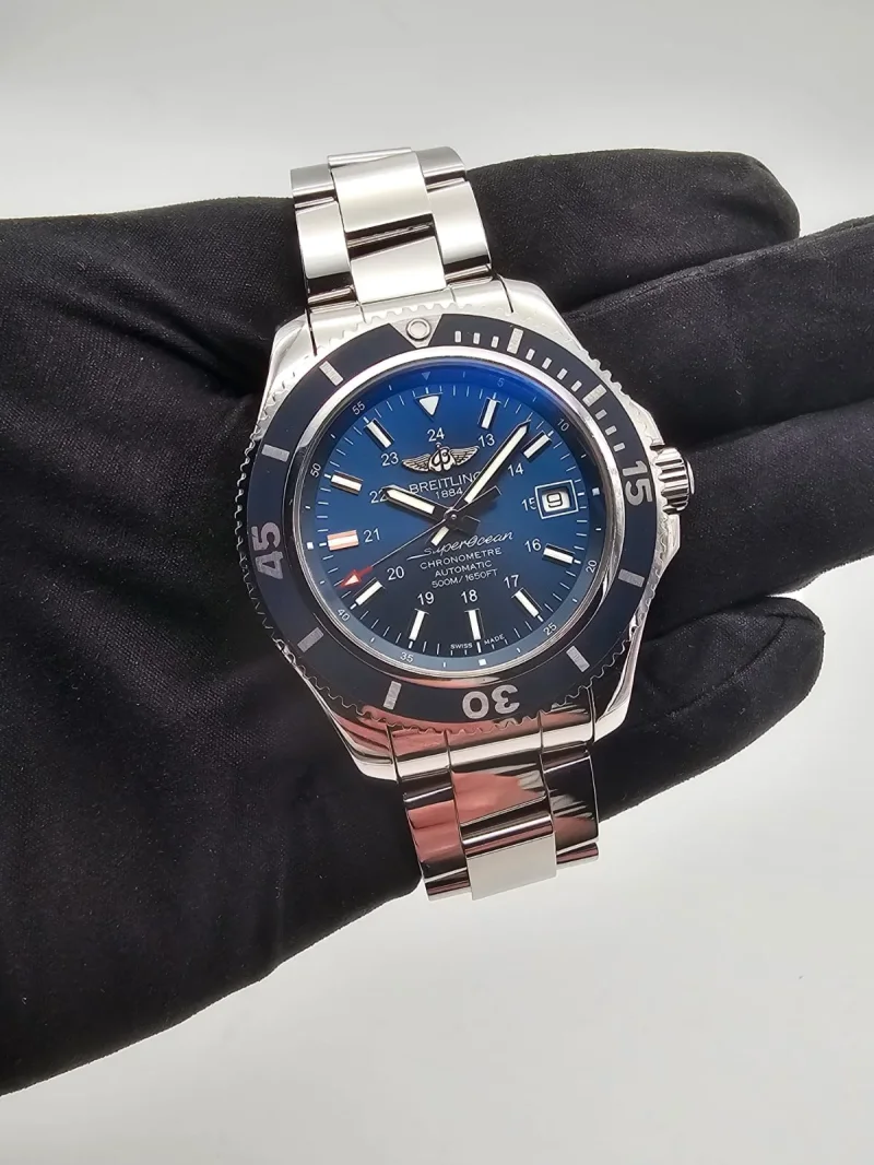 Breitling SuperOcean II 42 blue Ref. A17365 Full Set
