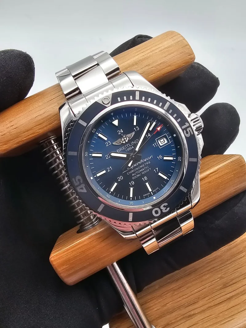 Breitling SuperOcean II 42 blue Ref. A17365 Full Set