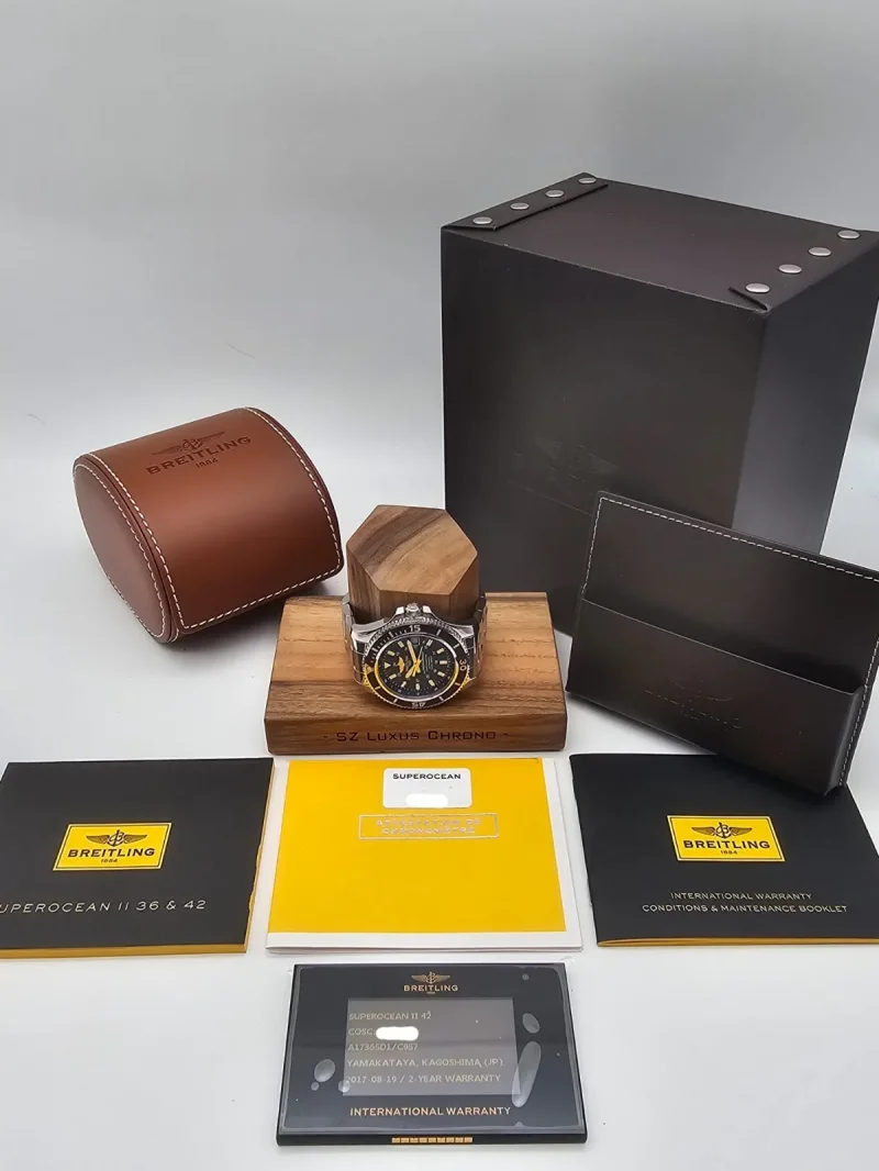 Breitling SuperOcean II 42 blue Ref. A17365 Full Set