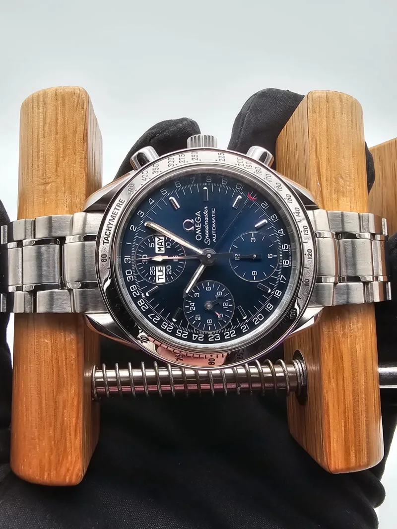Omega Speedmaster Day Date Triple Date blue 39mm