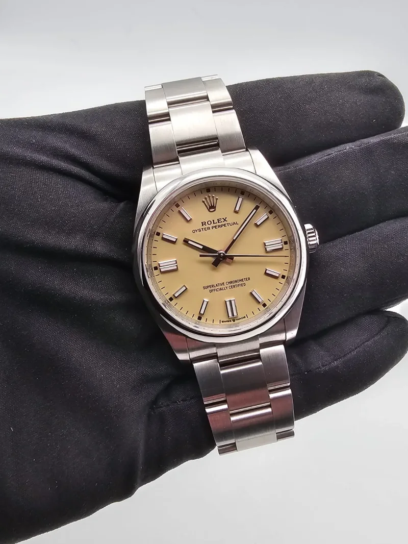 Rolex Oyster Perpetual 36 beige Full Set 2026