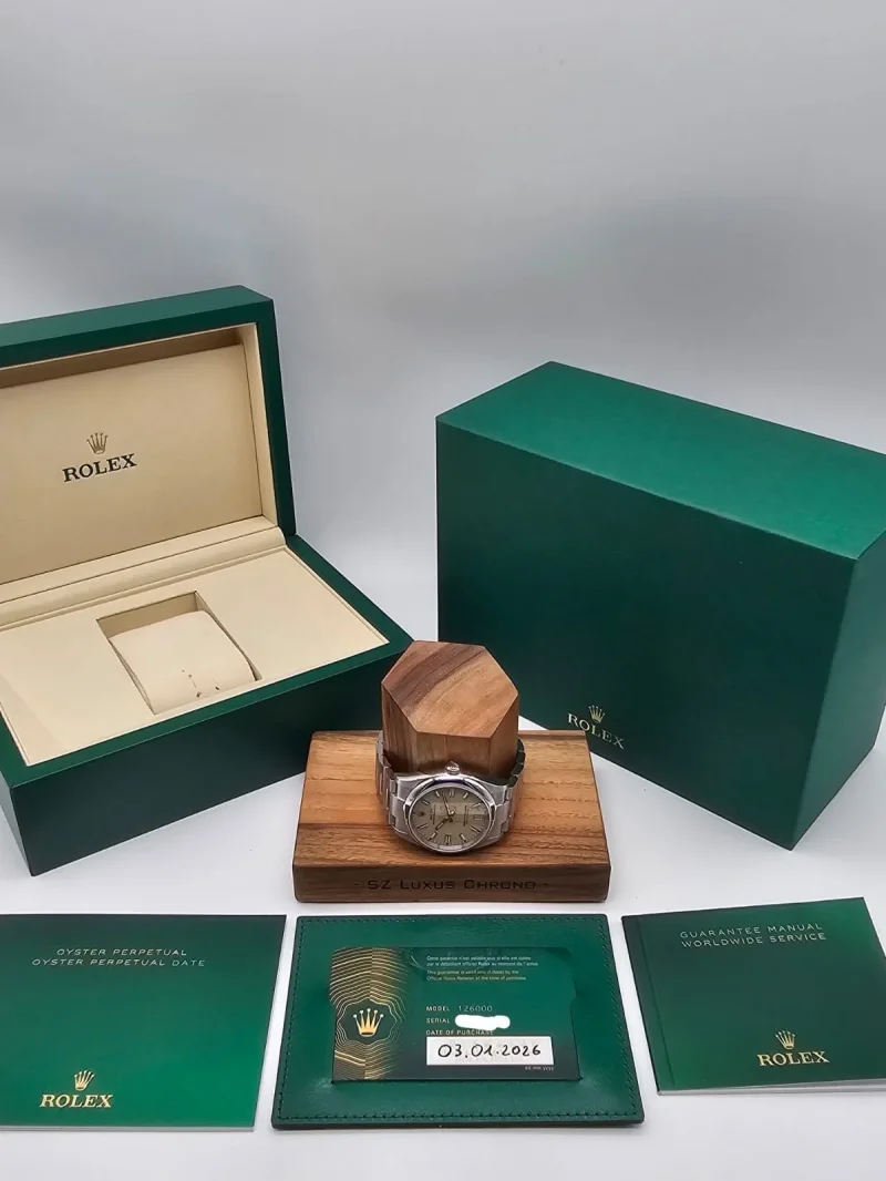 Rolex Oyster Perpetual 36 beige Full Set 2026