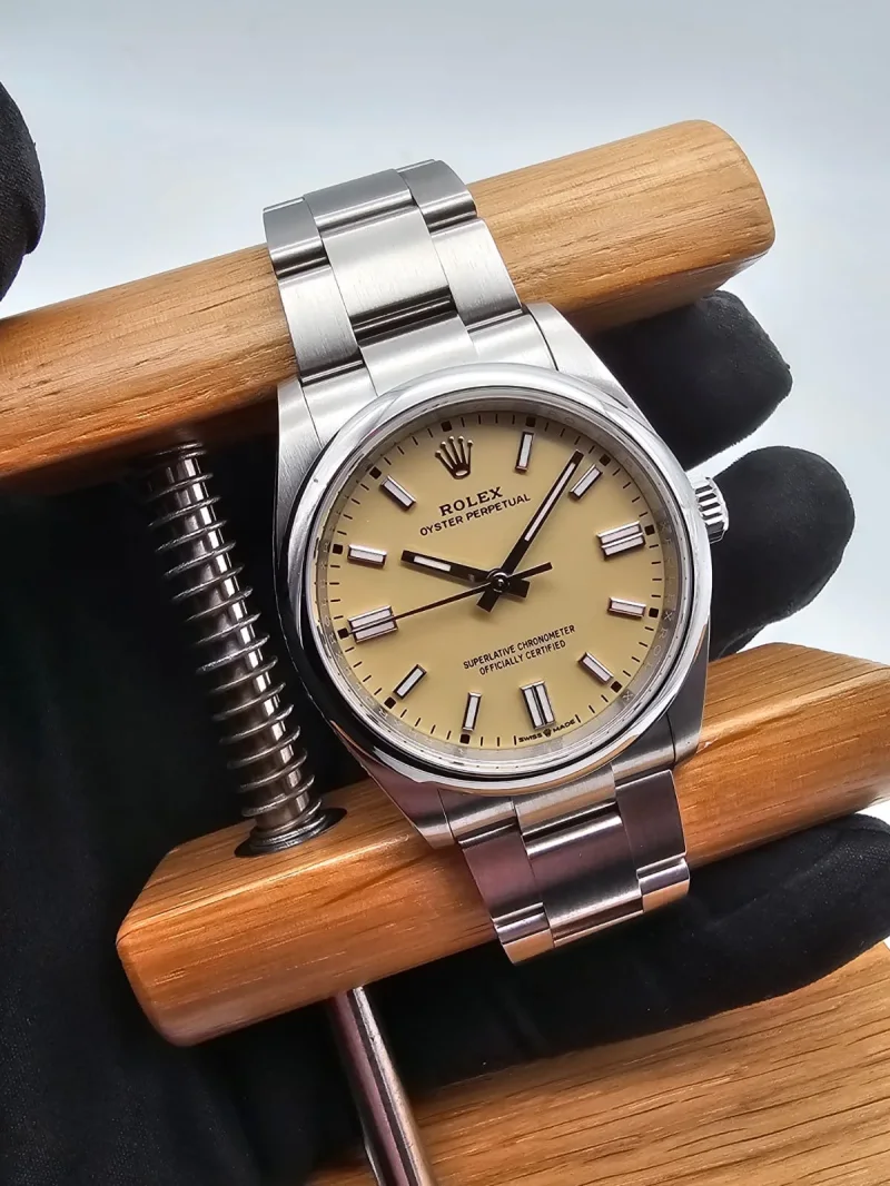 Rolex Oyster Perpetual 36 beige Full Set 2026