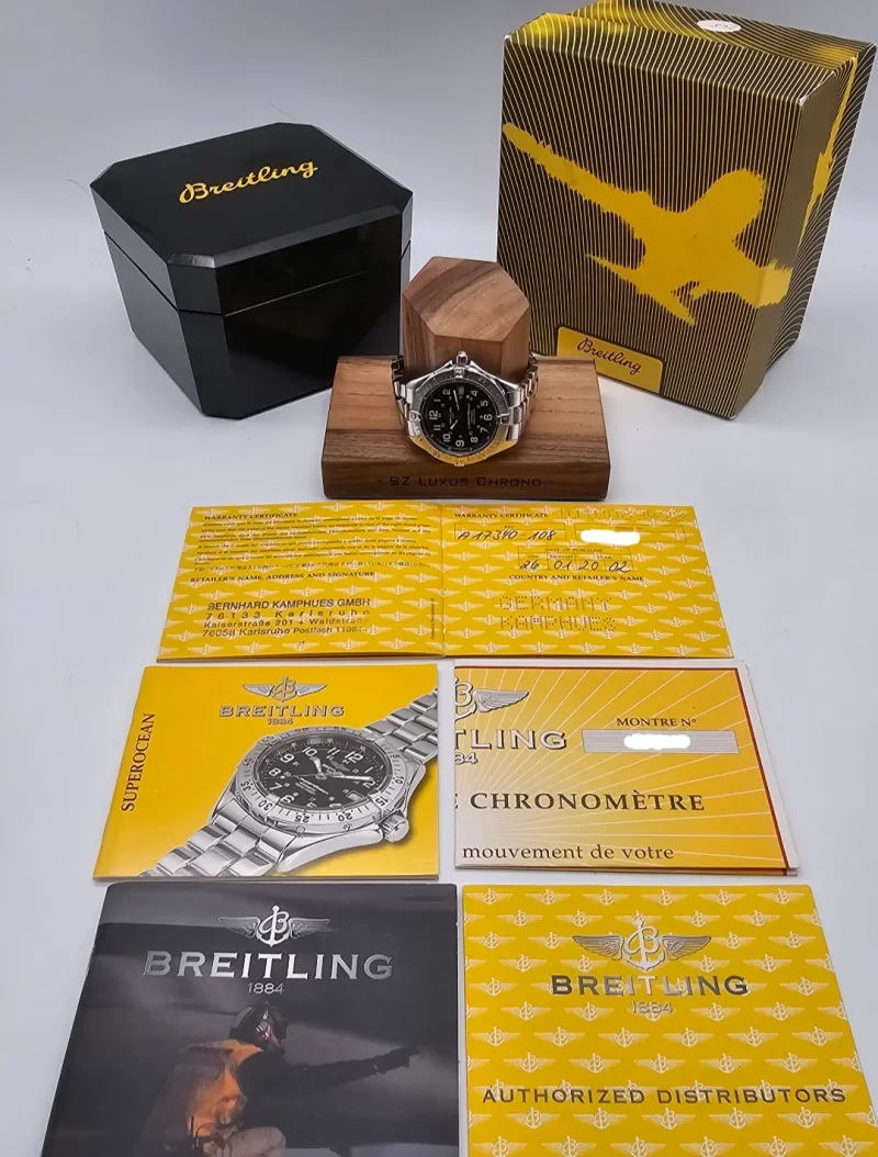 Breitling SuperOcean Automatic black Ref. A17340 Full Set